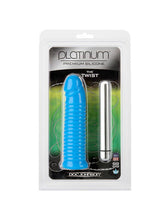 Doc Johnson Platinum The Twist Ribbed Design Dildo Non-Realistic Dildos